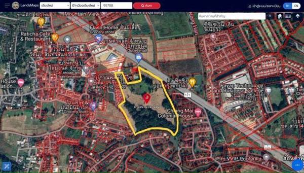 ขาย ที่ดิน ติดทางหลวง ใกล้ศูนย์กระจายสินค้า Homepro ภาคเหนือ อำเภอเมืองเชียงใหม่